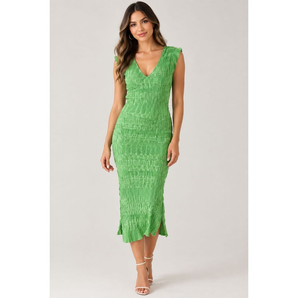 ASTR The Label Green Midi Dress New With Tags Size M